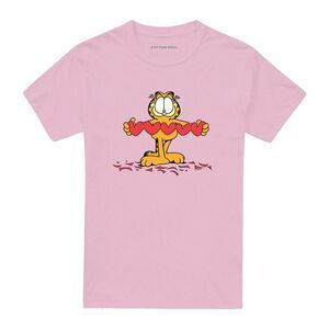 Garfield Unisex Adult Sweetheart T-Shirt / Pink